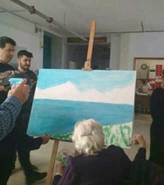 «Επίσκεψη του συλλόγου ζωγράφων Θεσσαλονίκης και Βορείου Ελλάδος στη Διαμαντίδειο Στέγη»
